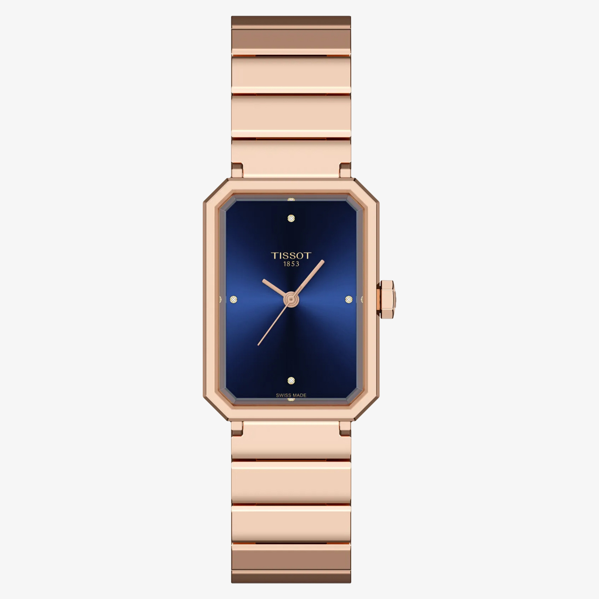 Tissot SRV z granatową tarczą a stylu Art Deco