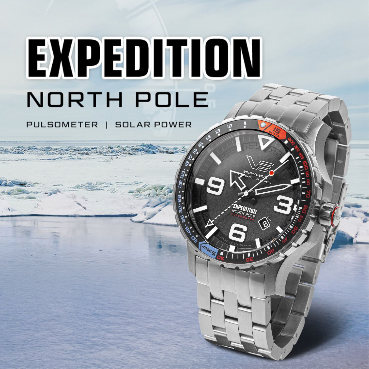 Zegarek Vostok Europe Expedition North Pole 1 Polar YN55-597A729B