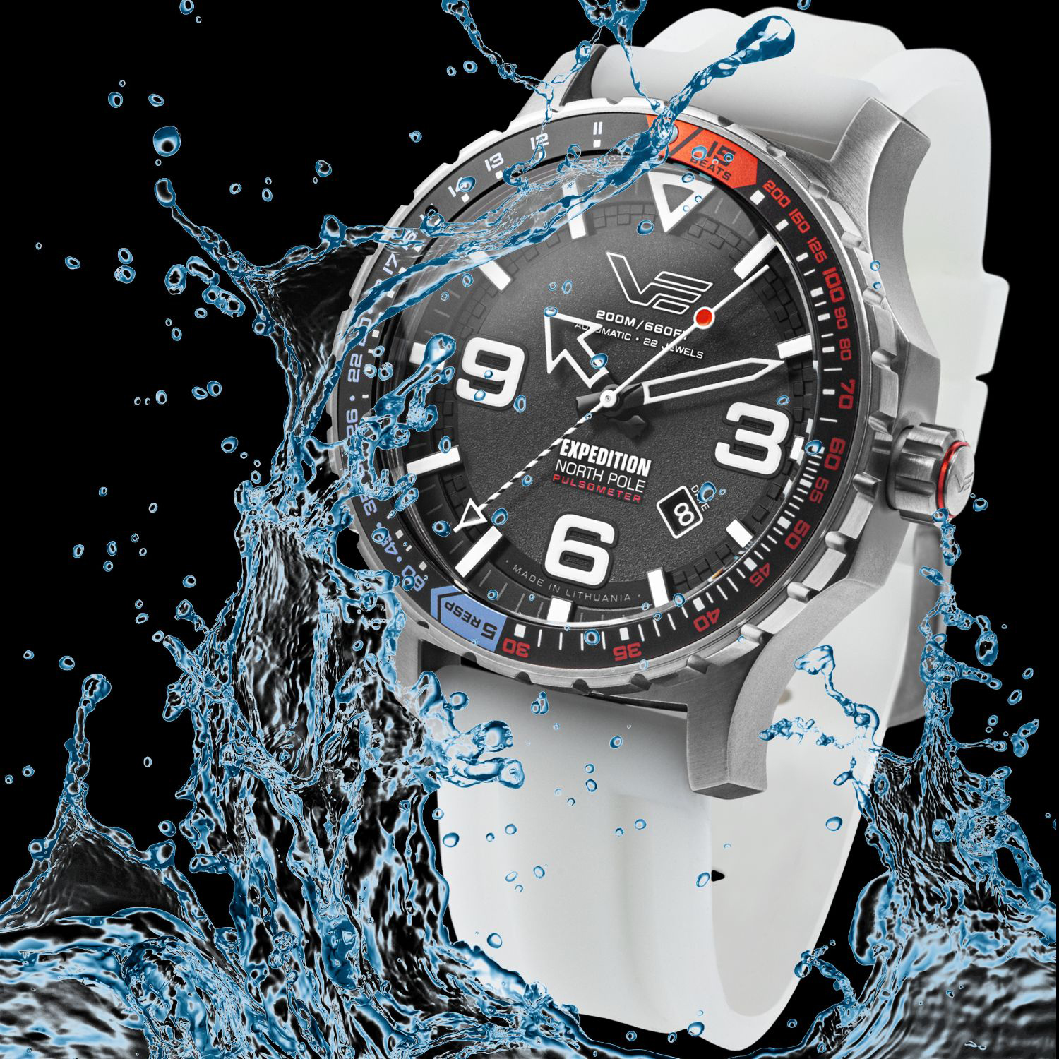 Wodoszczelność zegarka Vostok Europe Expedition North Pole 1 Polar Legend  YN55-597A729SW 