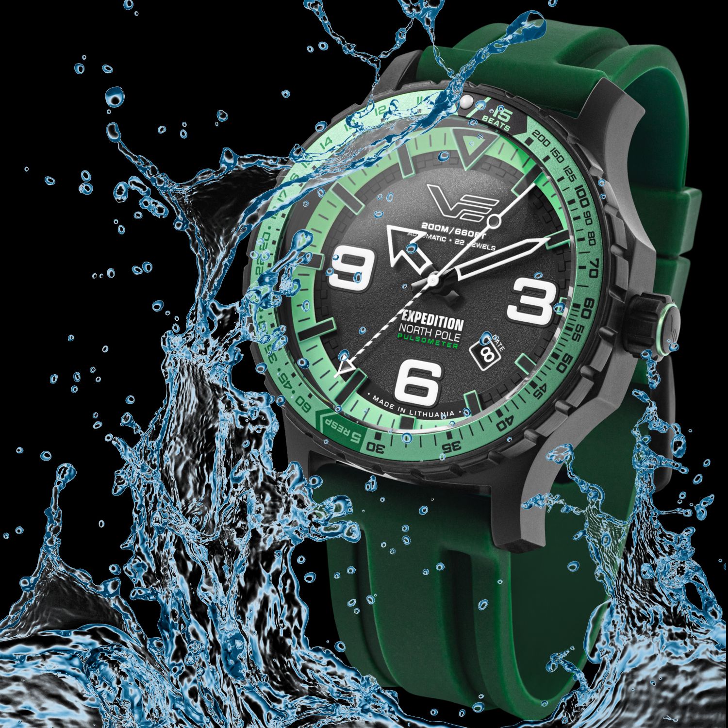 Wodoszczelność zegarka Vostok Europe Expedition North YN55-597C731SG 