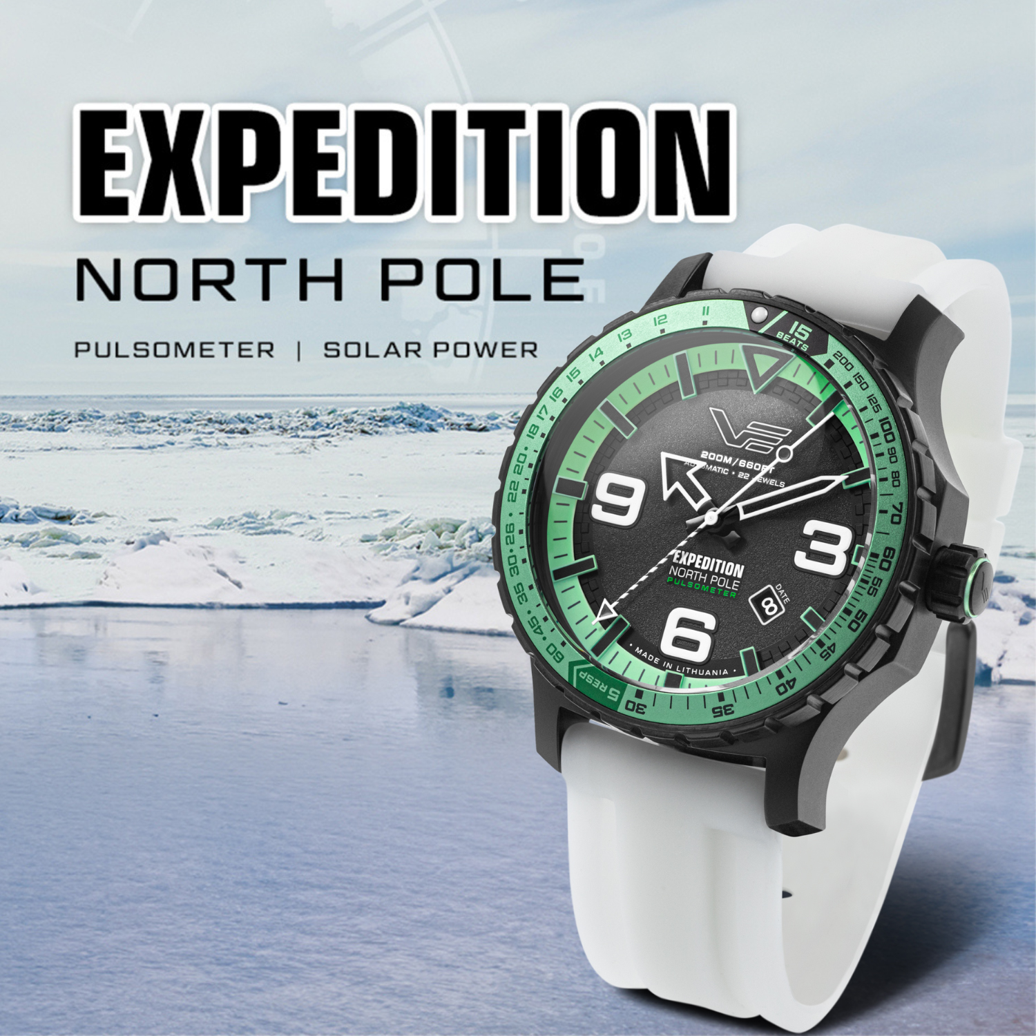Zegarek Vostok Europe Expedition North Pole 1 Polar Night Automatic YN55-597C731SW 