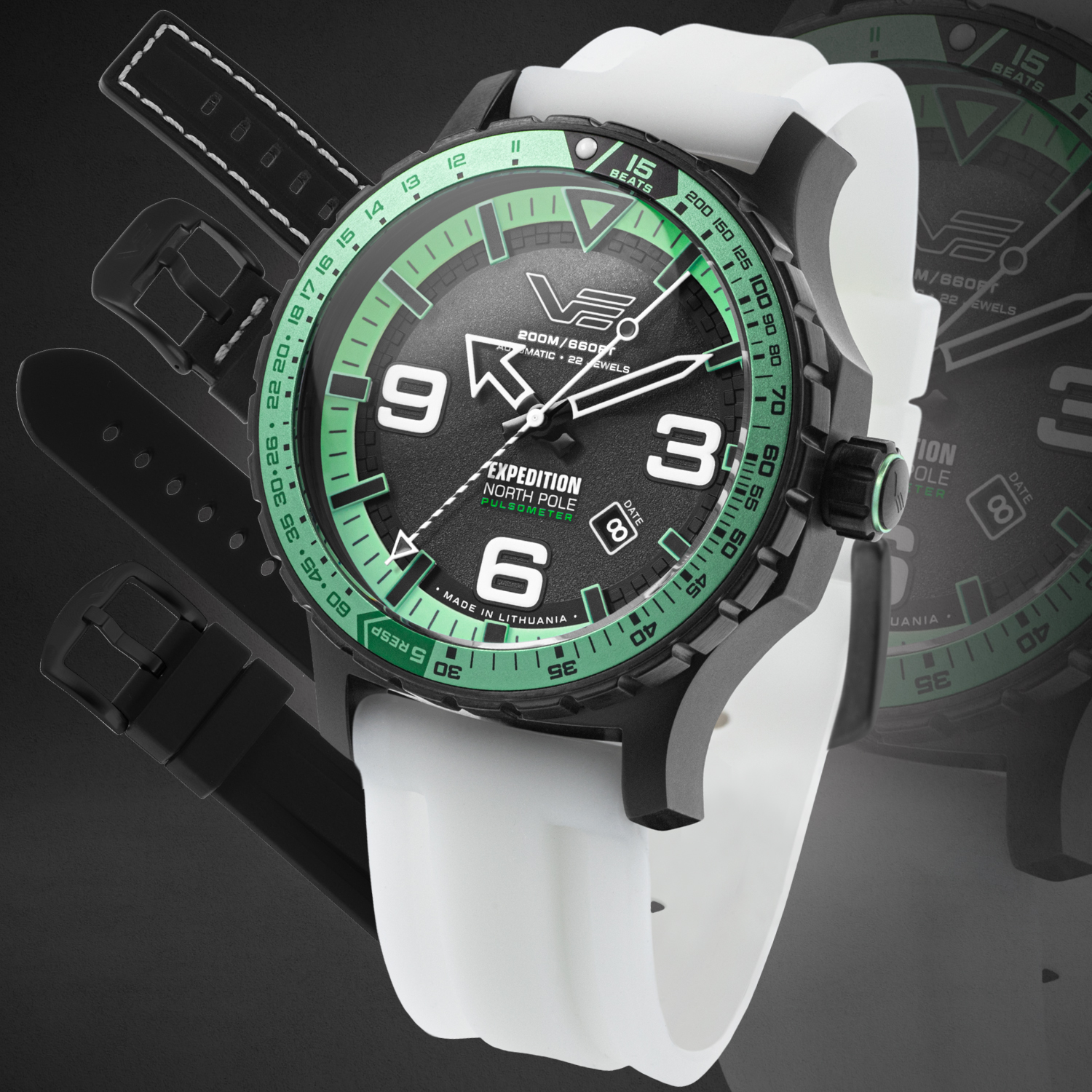 Dwa paski w zestawie z Vostok Europe YN55-597C731SW
