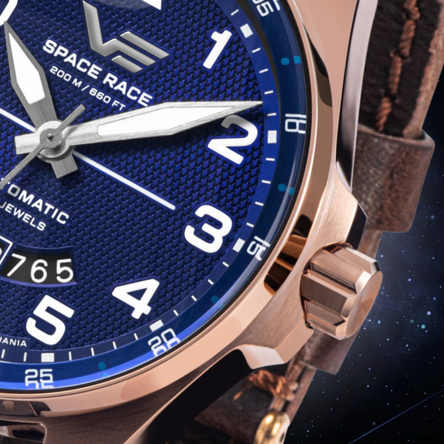 Zegarek Vostok Europe Space Race Blue Automatic YN55-325B746 z powłoką PVD