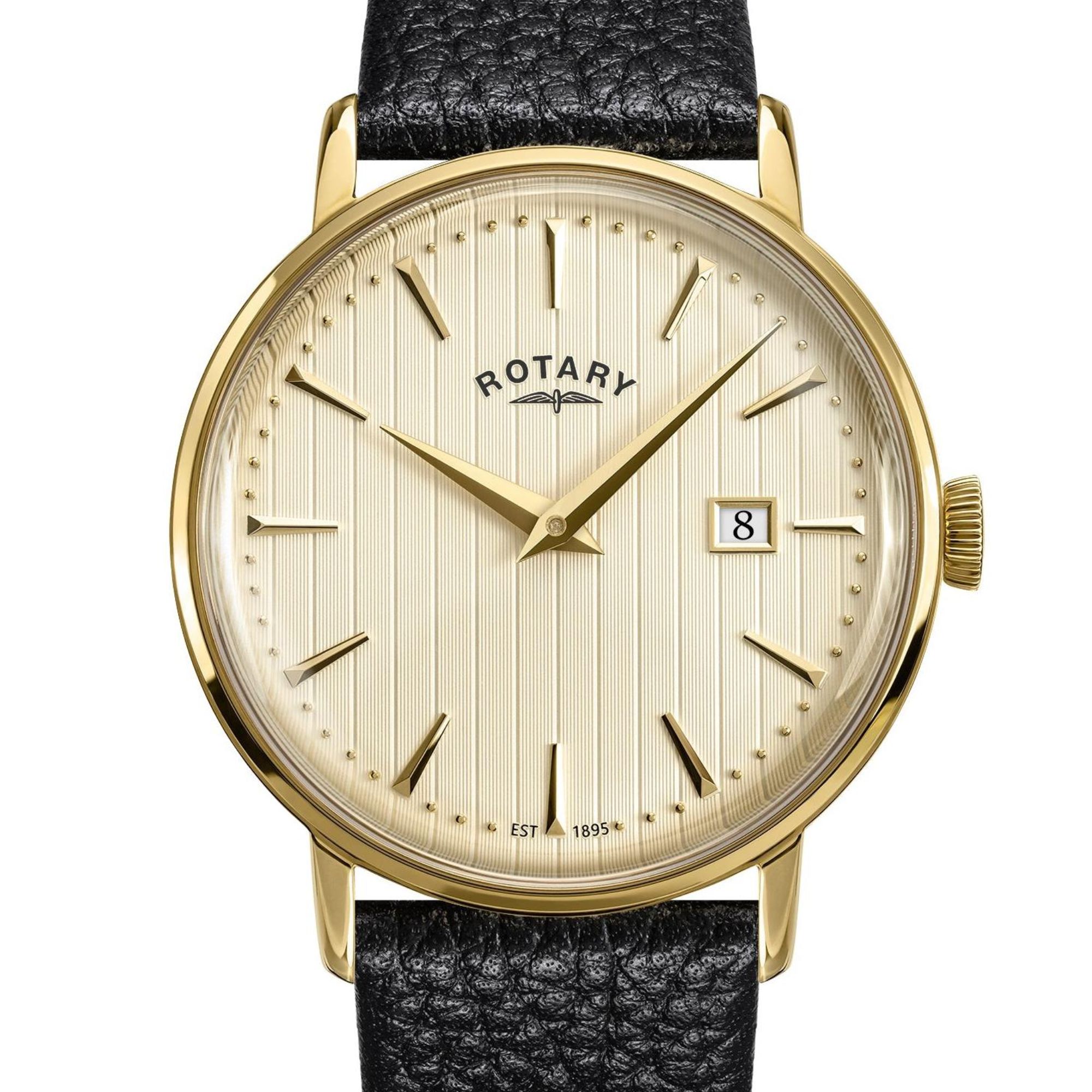 Złota koperta PVD 38,5 mm zegarka Rotary 1895 RGS10062/31