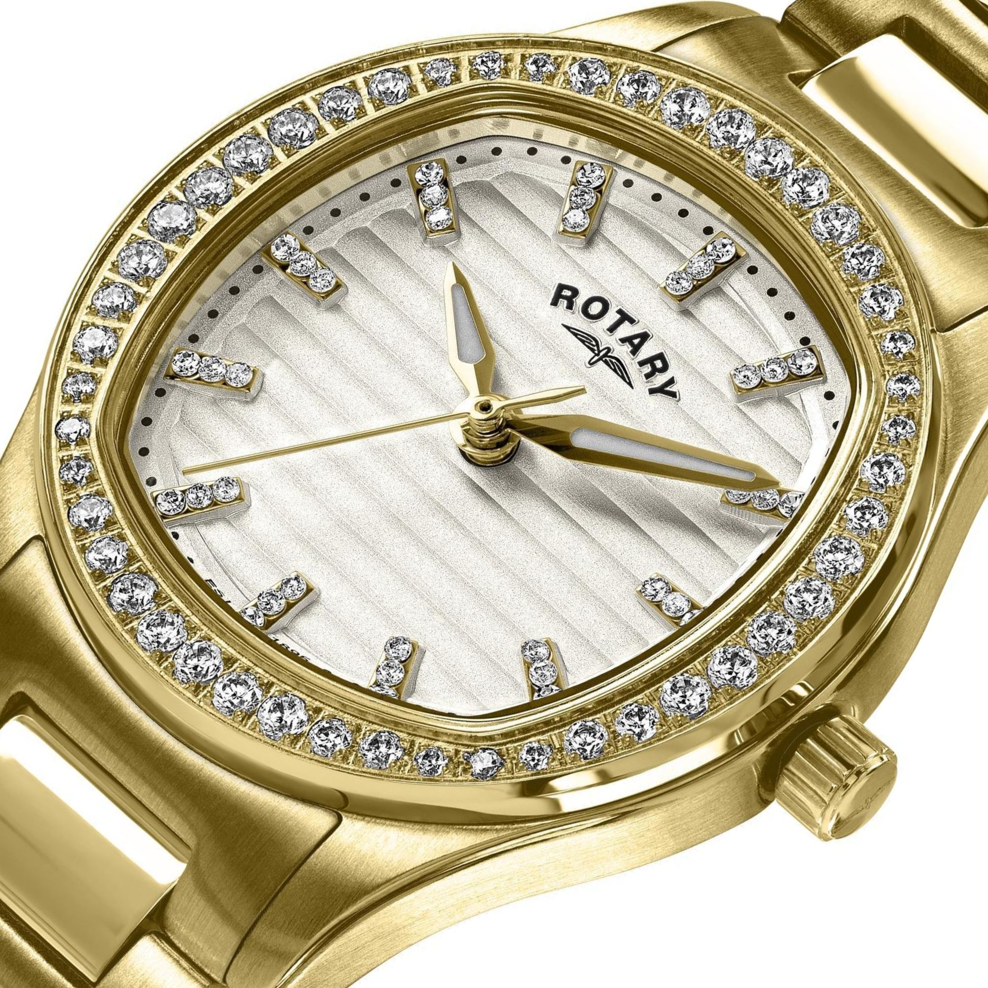 Złota poduszkowa koperta zegarka Rotary RLB10018/01