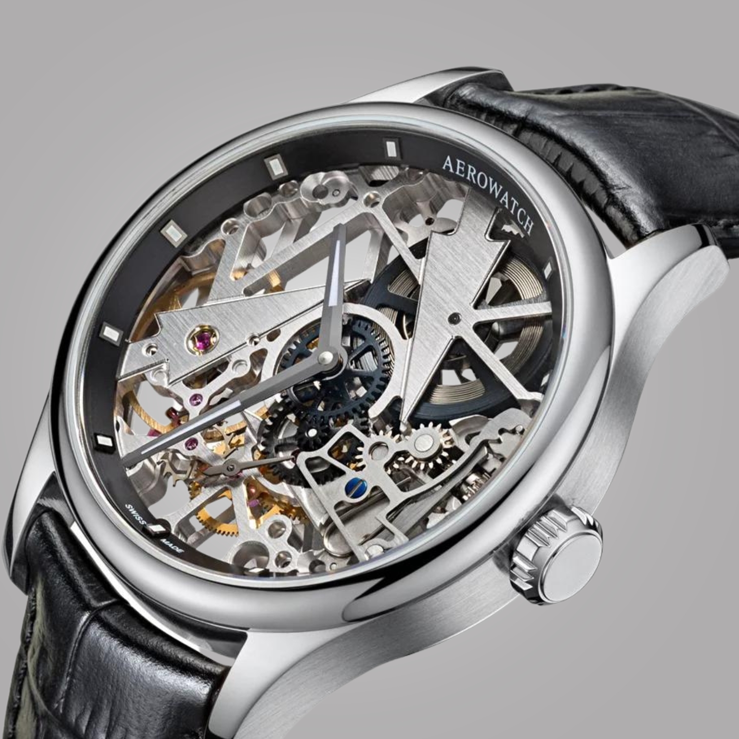 Koperta zegarka 50981-AA12 Aerowatch RENAISSANCE SKELETON FIR TREE