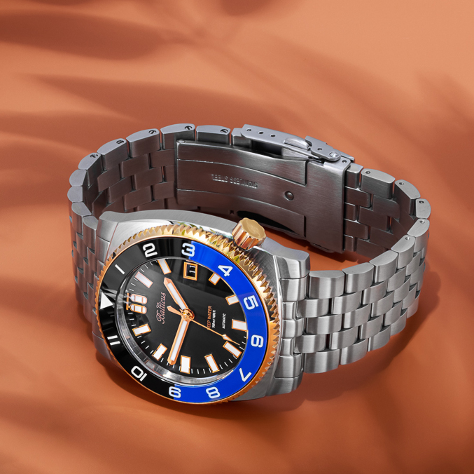 Zegarek Balticus Deep Water BAL-DWOBBG-P czarno-niebieski
