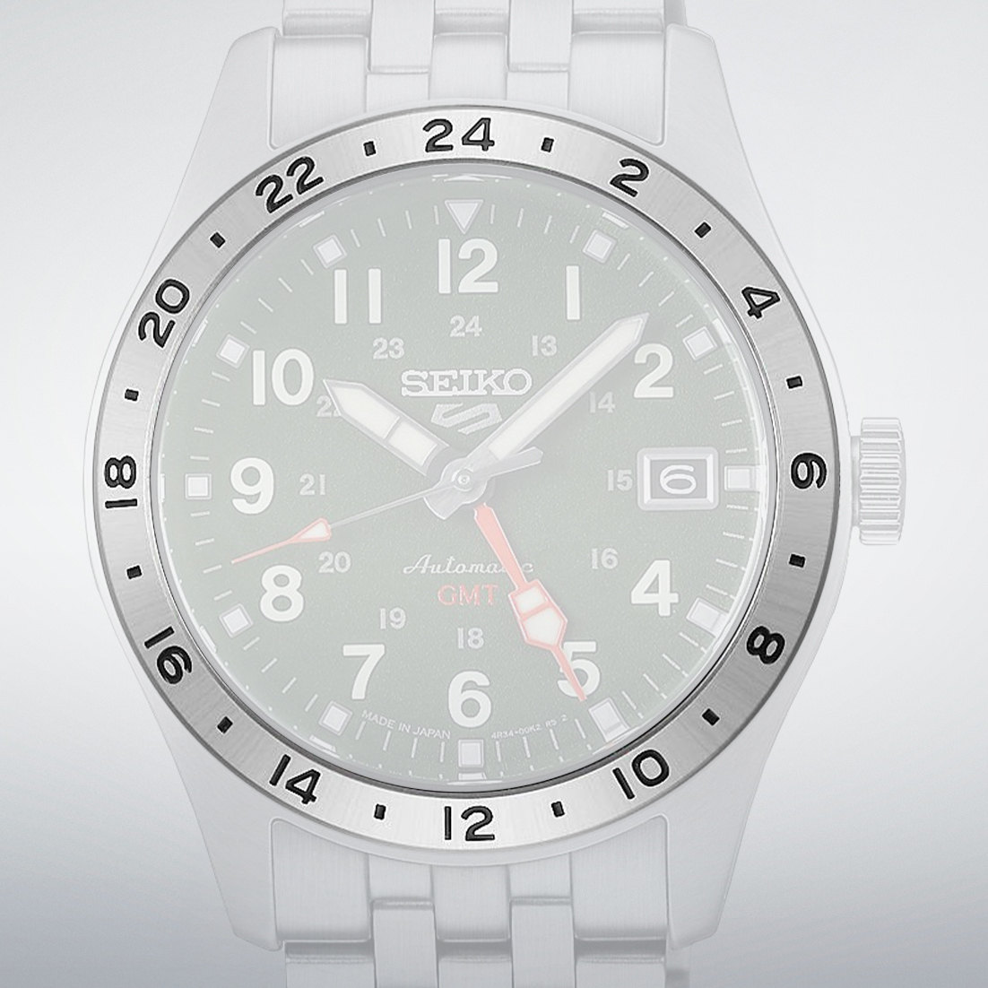 Bezel z GMT w Seiko 5 Sports Automatic Field GMT