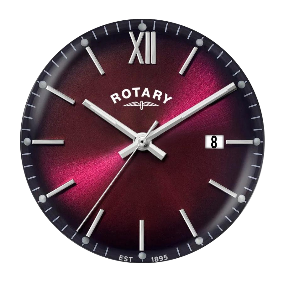 Bordowa tarcza sunray zegarka Rotary RGB10003/17