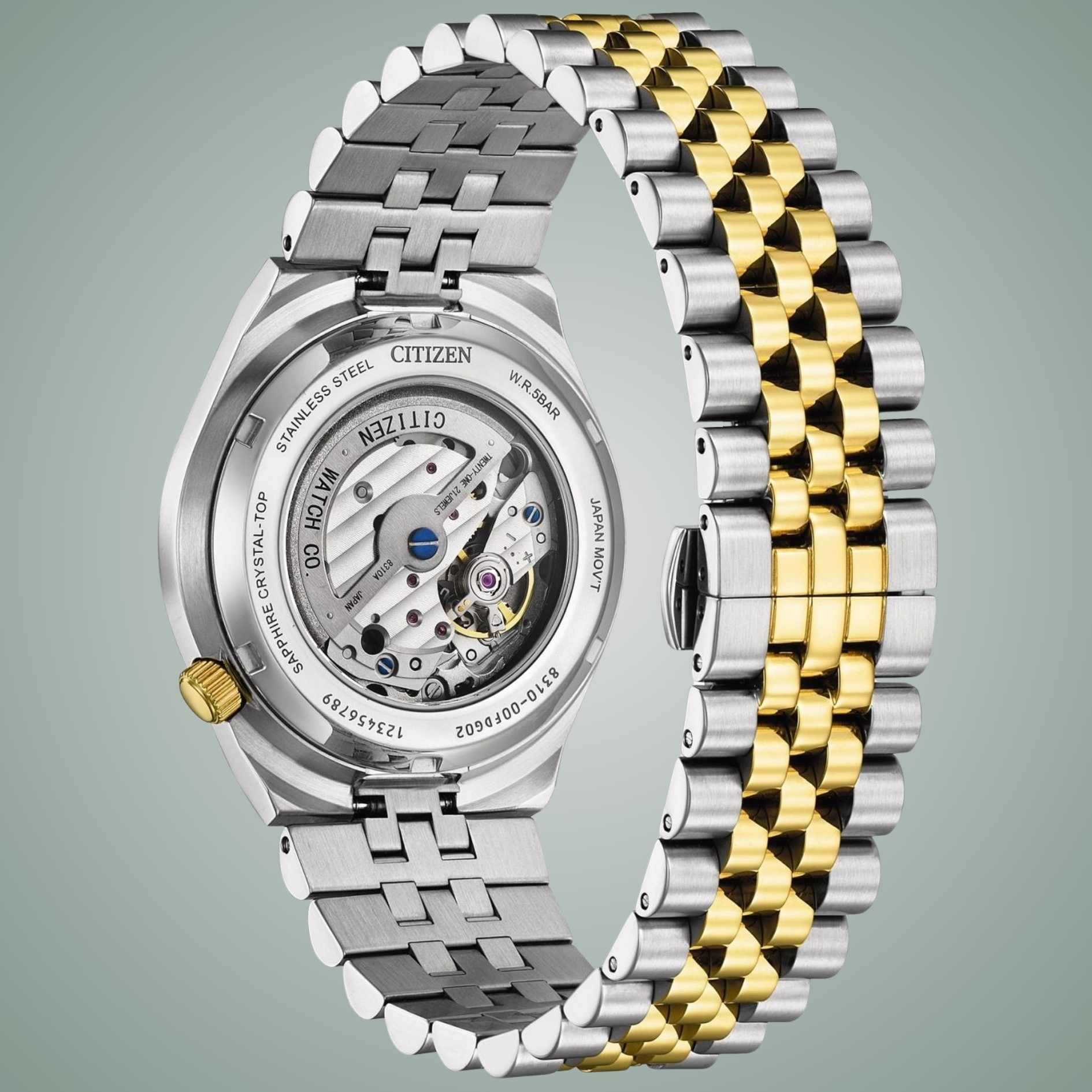 Bransoleta ze stali szlachetnej w zegarku Citizen Tsuyosa 60 Automatic NK00224-54X