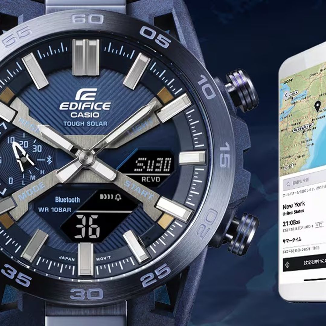 Zegarek z możliwością łączenia z aplikacją Casio Watches