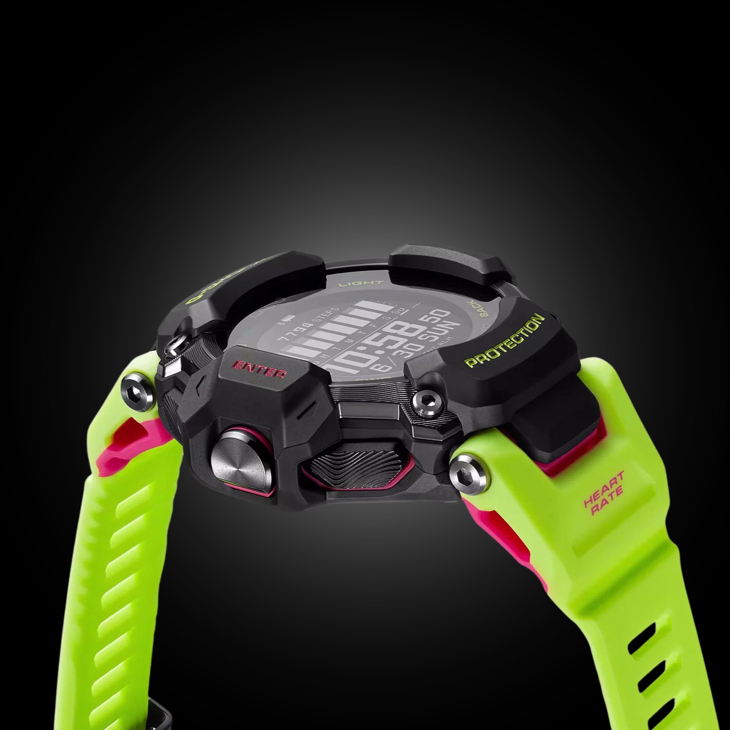 konstrukcja zegarka G-SHOCK Casio G-SQUAD Heart Rate Monitor Bluetooth GBD-H2000-1A9ER