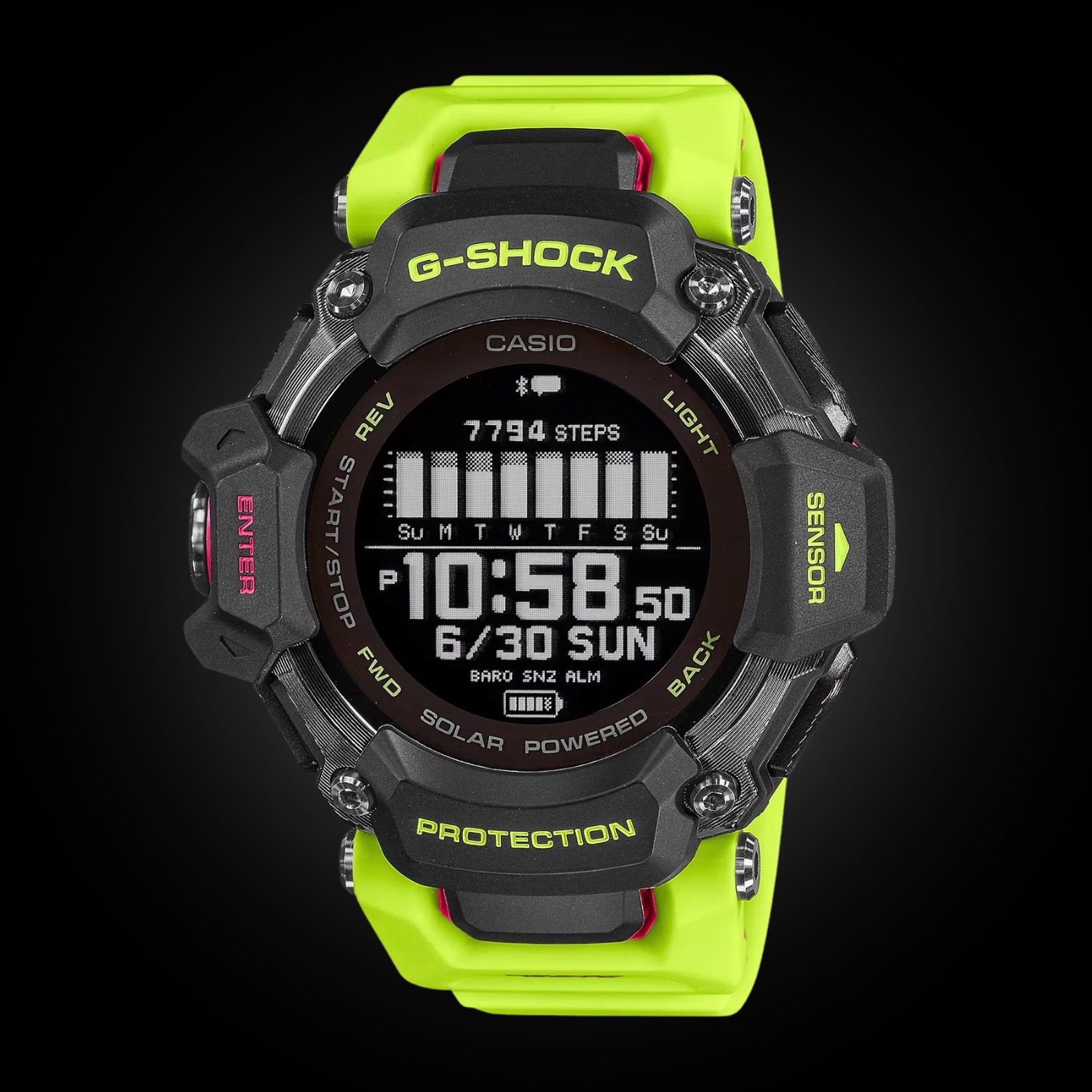 Zegarek G-SHOCK Casio G-SQUAD Heart Rate Monitor Bluetooth GBD-H2000-1A9ER