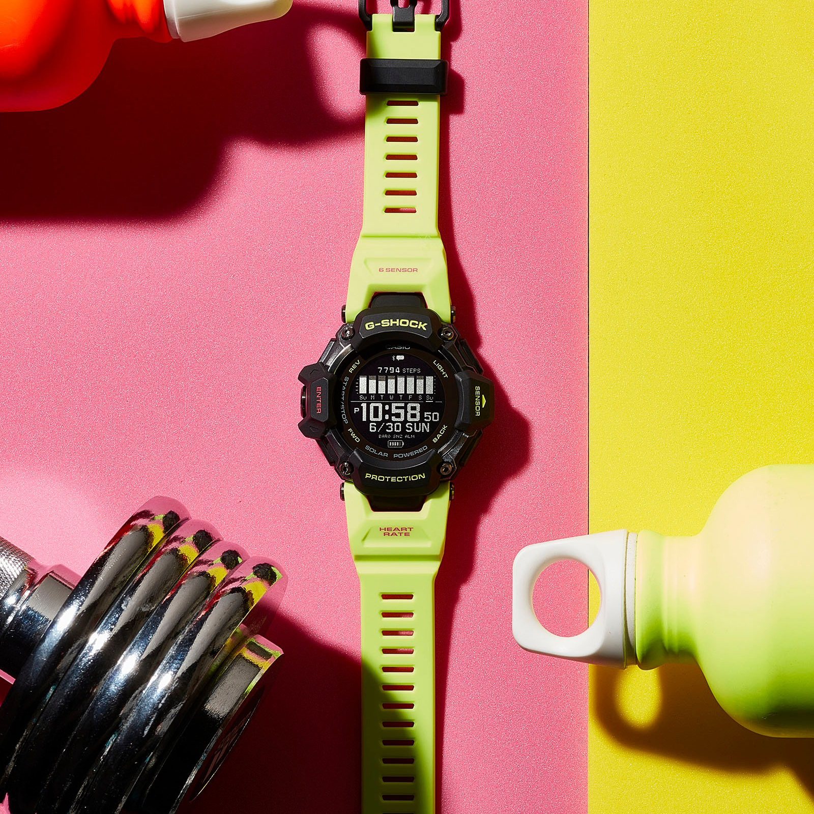 Zegarek G-SHOCK Casio G-SQUAD Heart Rate Monitor Bluetooth na pasku GBD-H2000-1A9ER