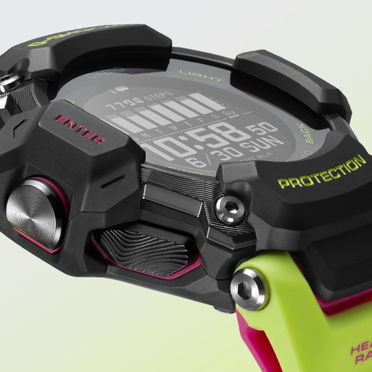 Ekran zegarka G-SHOCK Casio G-SQUAD Heart Rate Monitor Bluetooth GBD-H2000-1A9ER