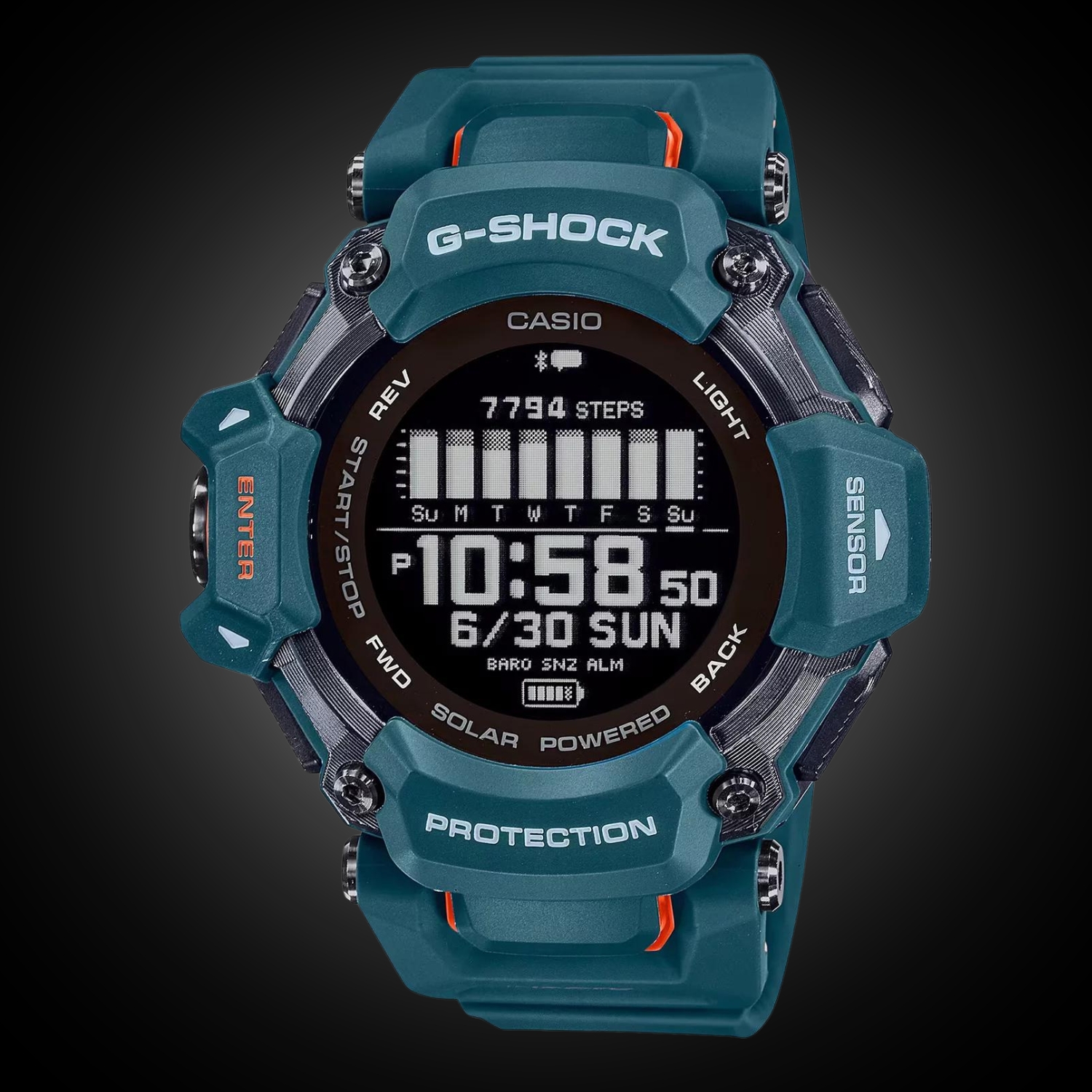 Zegarek G-SHOCK Casio G-SQUAD Heart Rate Monitor Bluetooth GBD-H2000-2ER