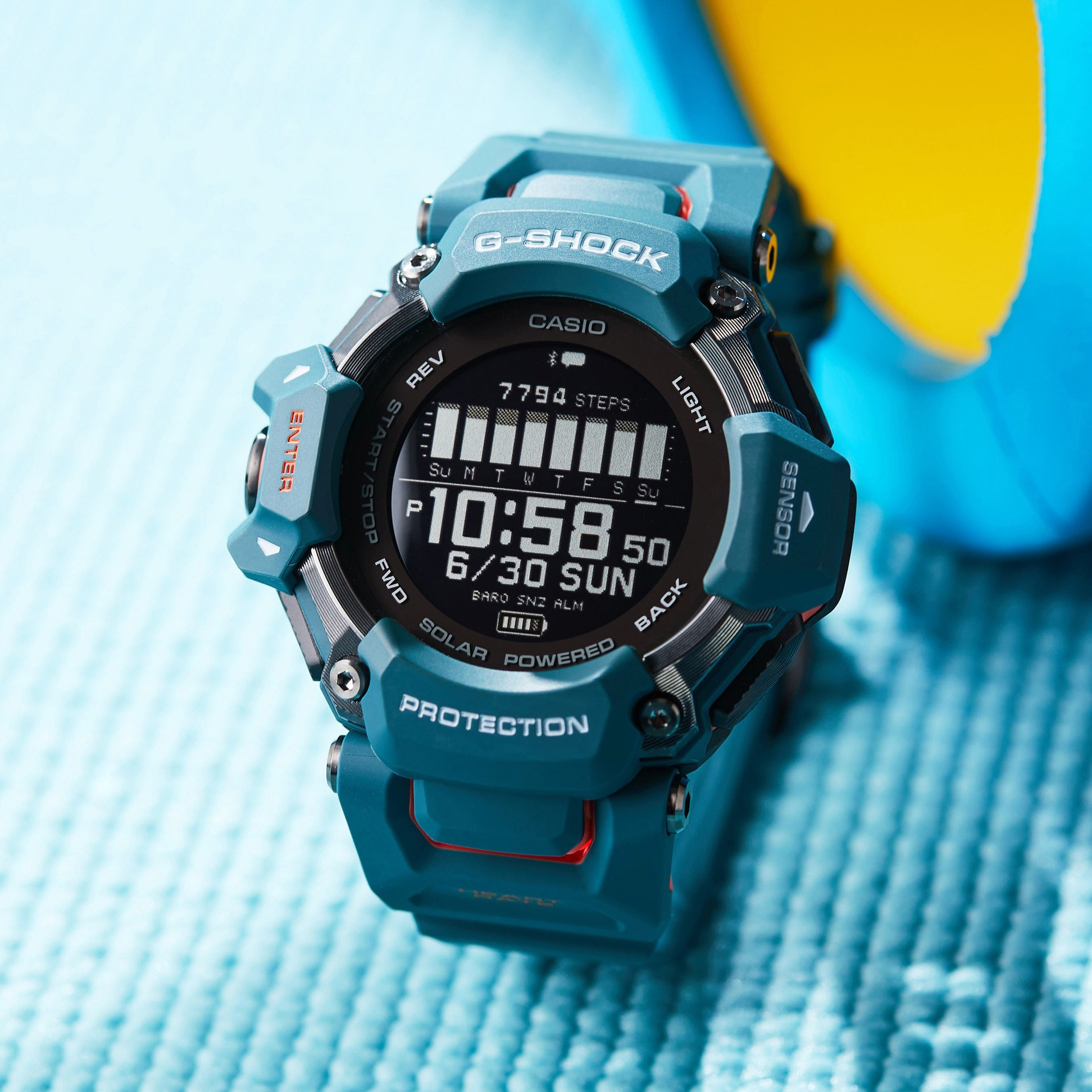 Bezel zegarka G-SHOCK Casio G-SQUAD Heart Rate Monitor Bluetooth GBD-H2000-2ER