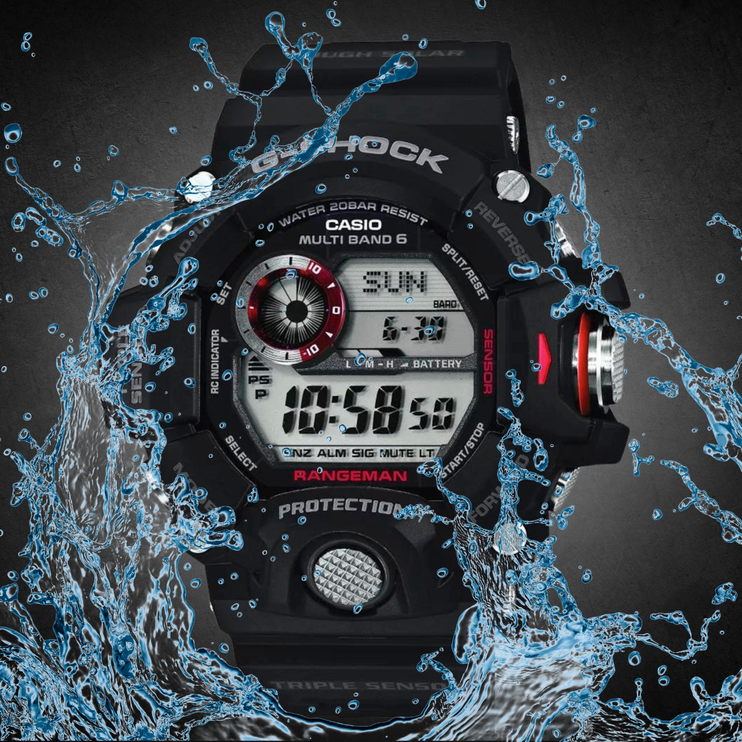 Zegarek G-SHOCK Casio RANGEMAN GW-9400-1ER z wodoszczelnością do 200 metrów