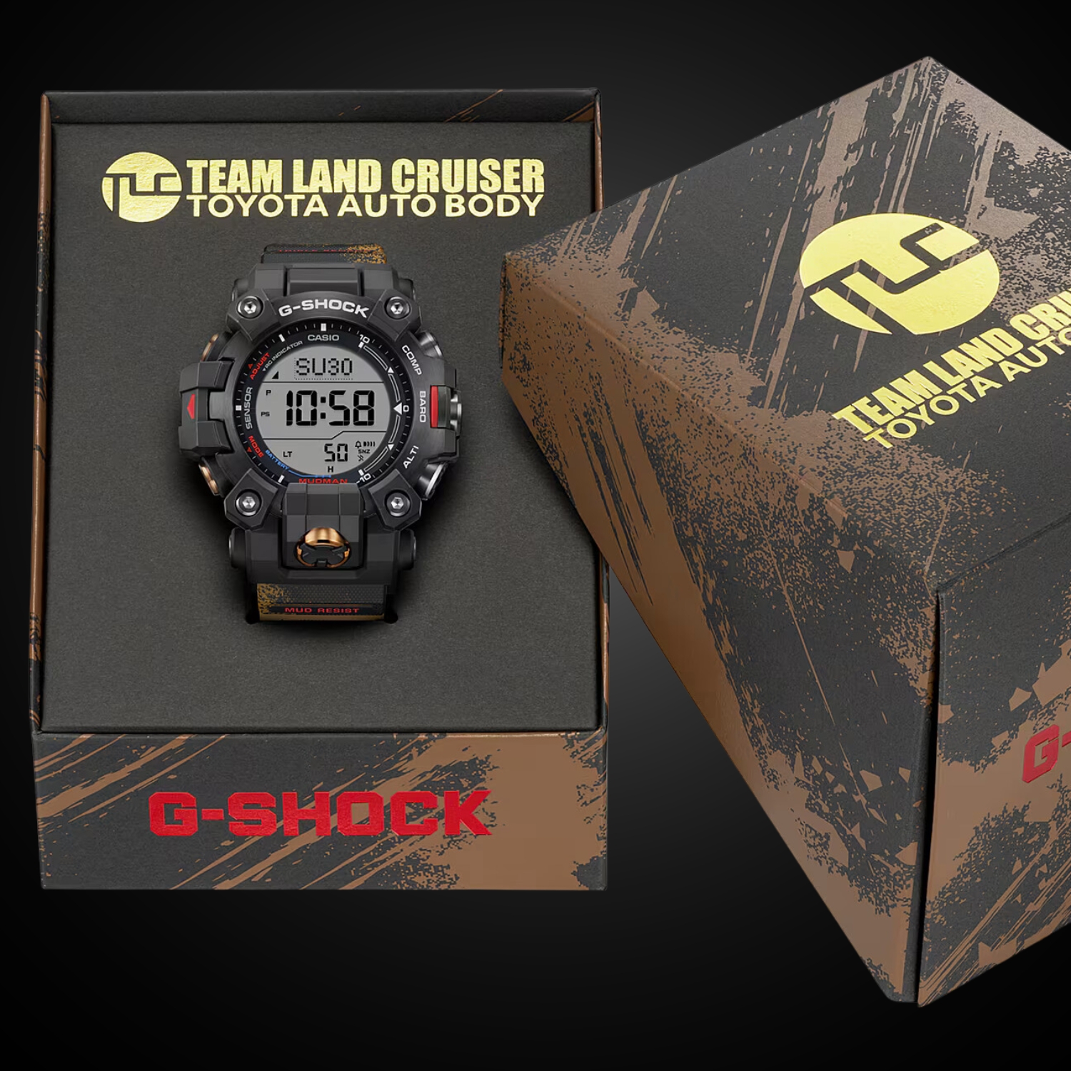 Zegarek GW-9500TLC-1ER Casio G-SHOCK x TEAM LAND CRUISER TOYOTA AUTO BODY w oryginalnym pudełku