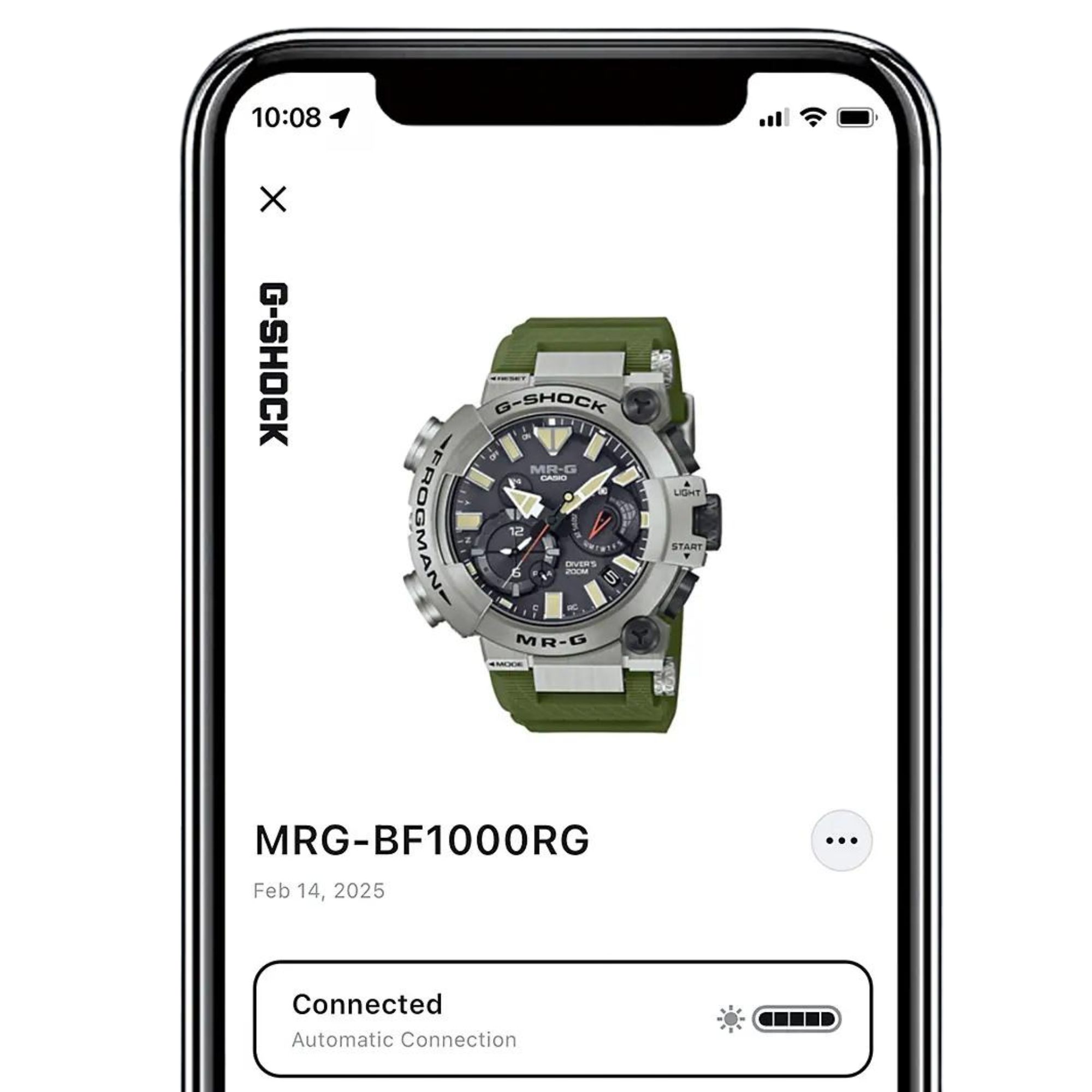 Zegarek z możliwością połączenia z aplikacją Casio Watches