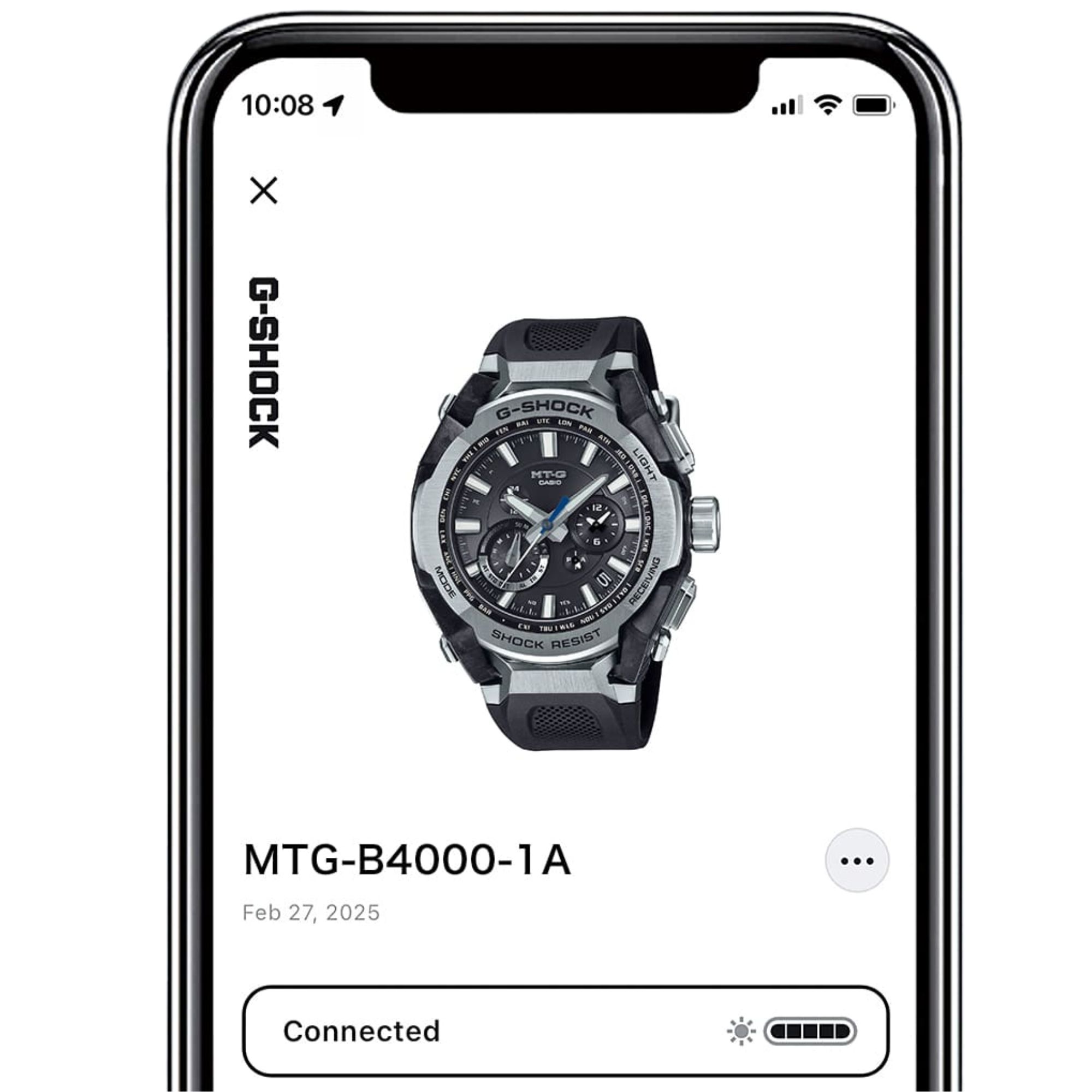 Zegarek z możliwością połączenia z aplikacją Casio Watches