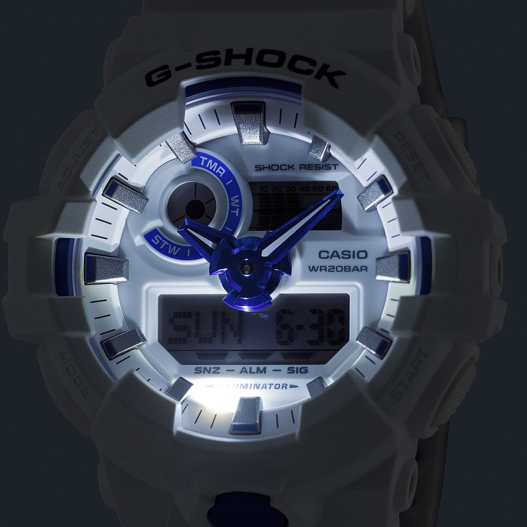 Casio GA-700HDS-7AER zegarek z podświetleniem Super Illuminator i LED