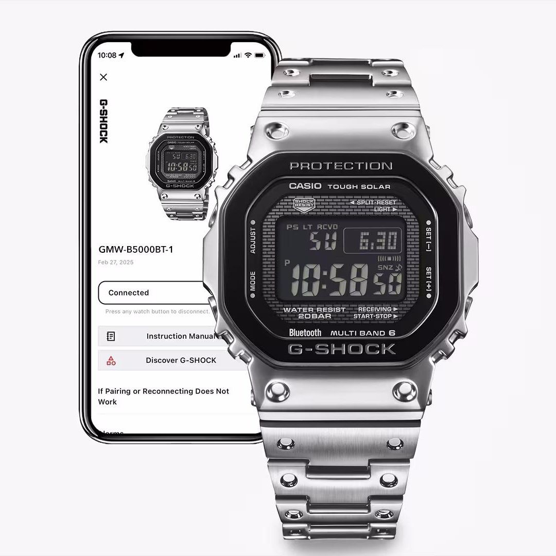 Zegarek z możliwością podłączenia do aplikacji Casio Watches