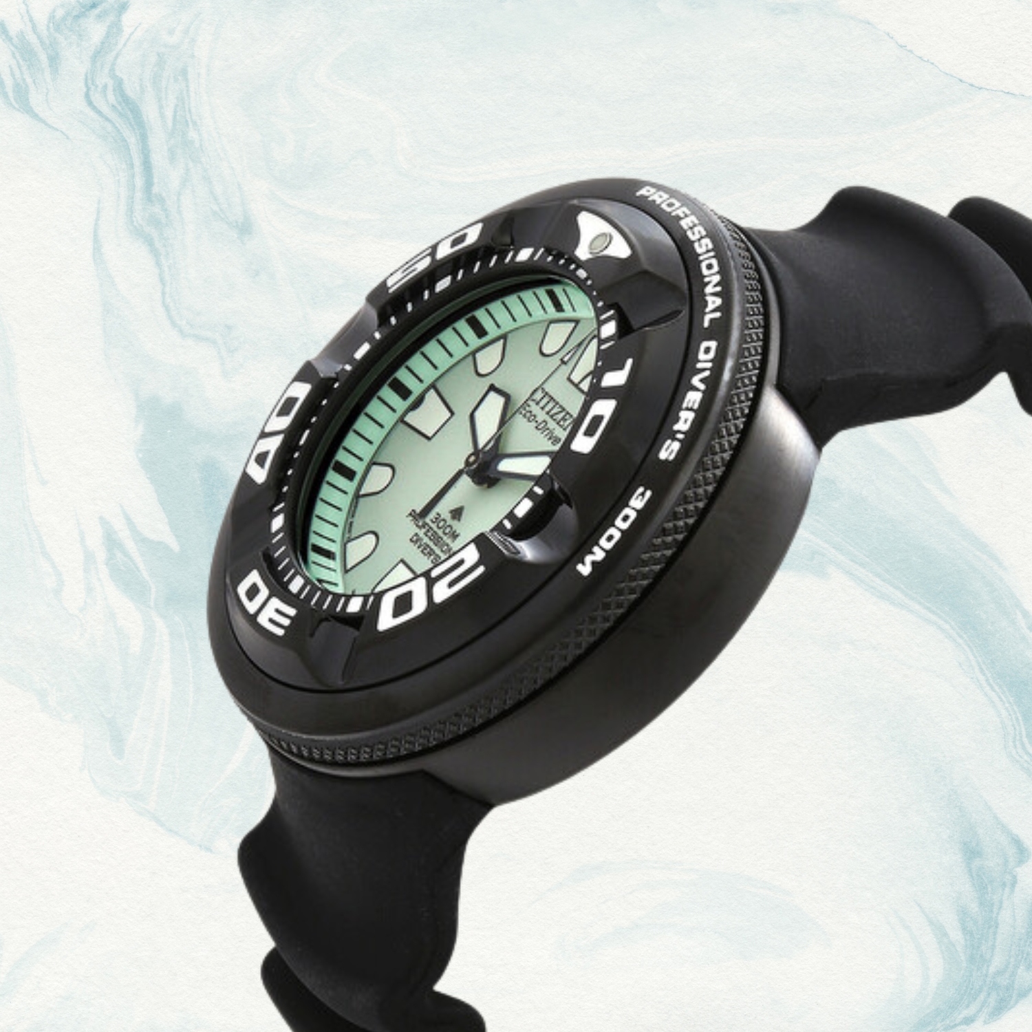 Koperta do nurkowania saturowanego w zegarku Citizen PROMASTER ECO-DRIVE 300M BJ8055-04X 