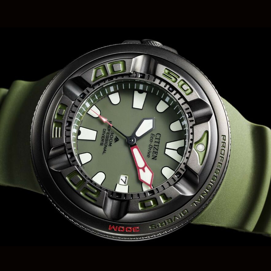 Zegarek Citizen PROMASTER ECO-DRIVE 300M BJ8057-17X z kopertą ze stali szlachetnej
