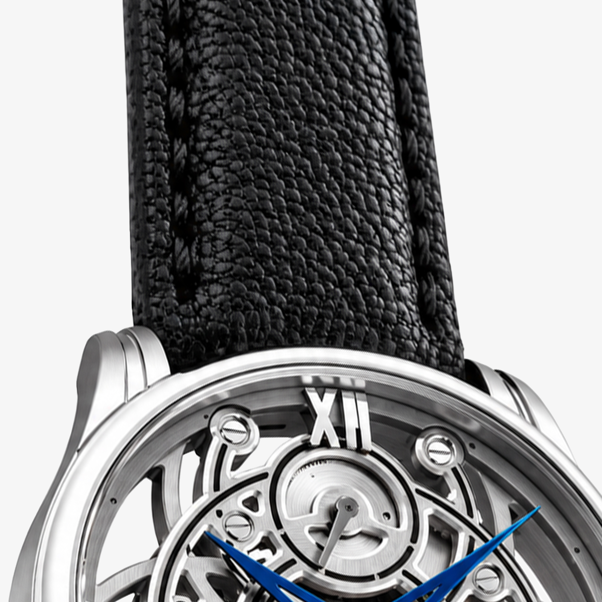 Czarny pasek ze skóry w Orient Star Skeleton Limited Edition
