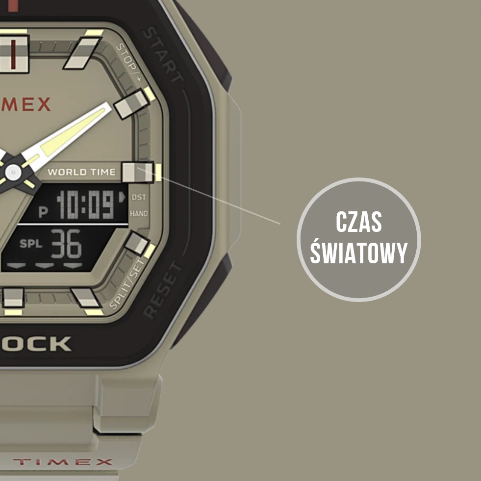 Czas światowy w zegarku Timex Command