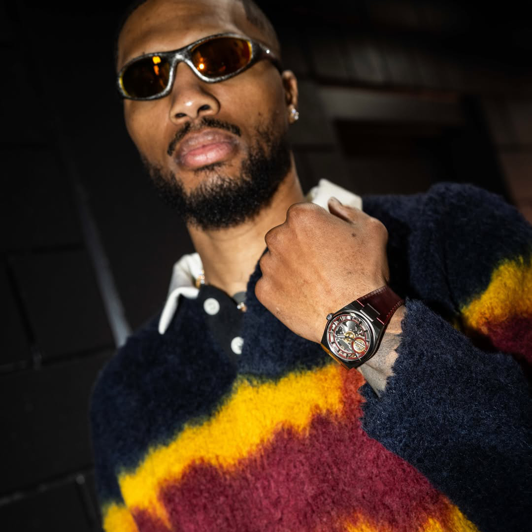 Damian Lillard z zegarkiem Tissot na nadgarstku