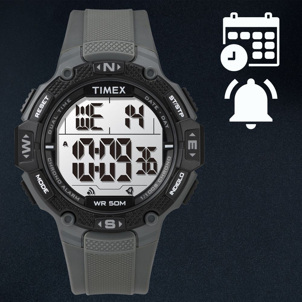 Datownik i alarm w zegarku Timex DGTL Rugged