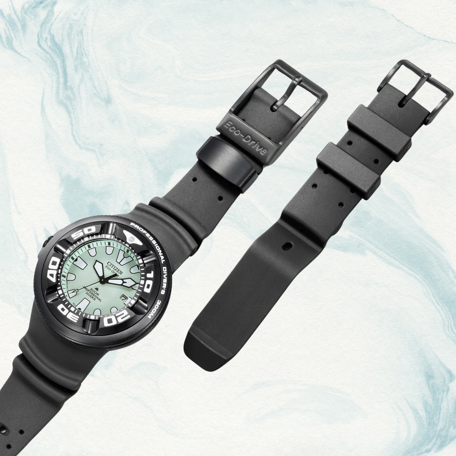 Przedłużany pasek w zestawie do zegarka Citizen PROMASTER ECO-DRIVE 300M BJ8055-04X 