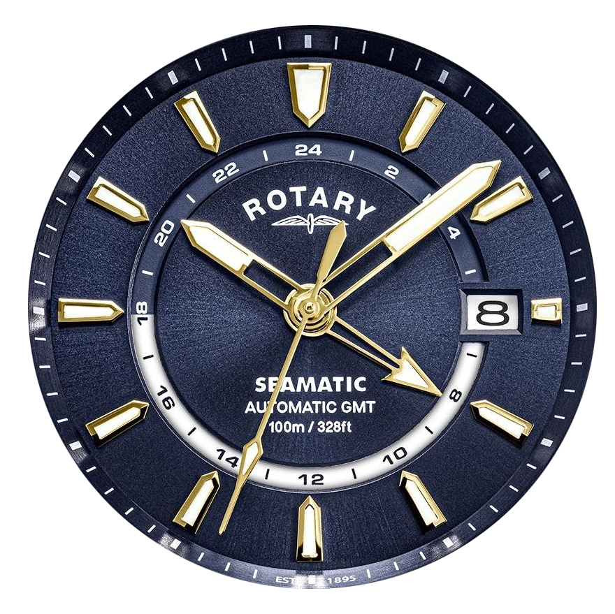 Dwutonowa koperta zegarka Rotary Seamatic 100 GMT RGB10042/05