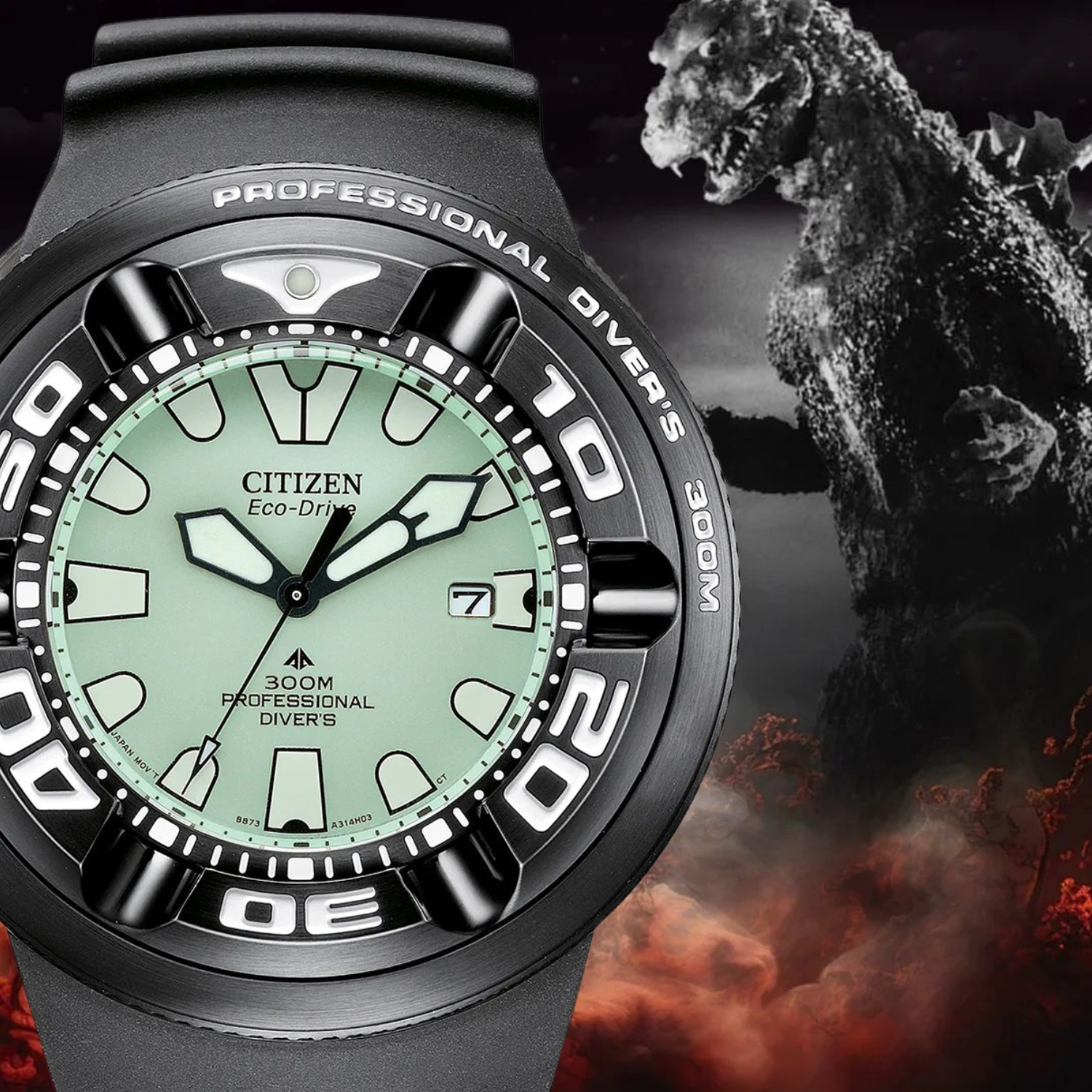 Zegarek Citizen PROMASTER ECO-DRIVE 300M BJ8055-04X z przydomkiem Ecozilla