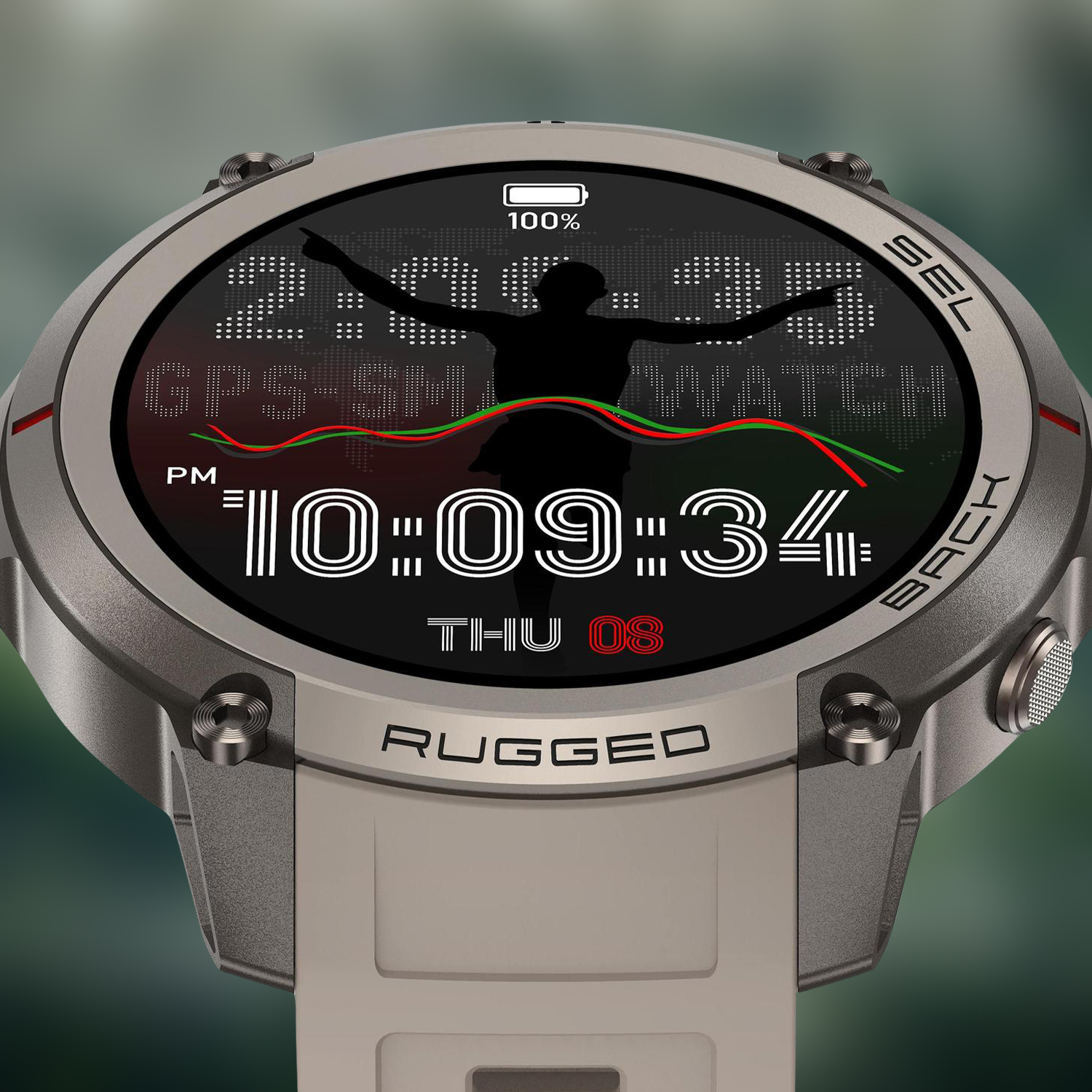 Ekran Amoled w Smartwatchu Enter Rugged