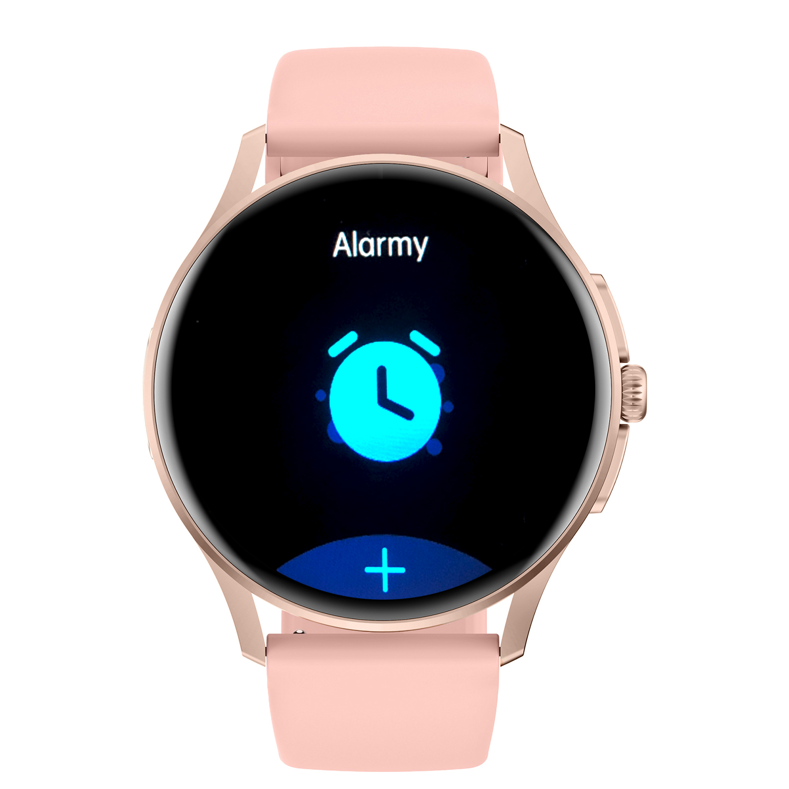 Damski smartwatch Enter Candice na różowym pasku z możliwością ustawienia w zegarku alarmów