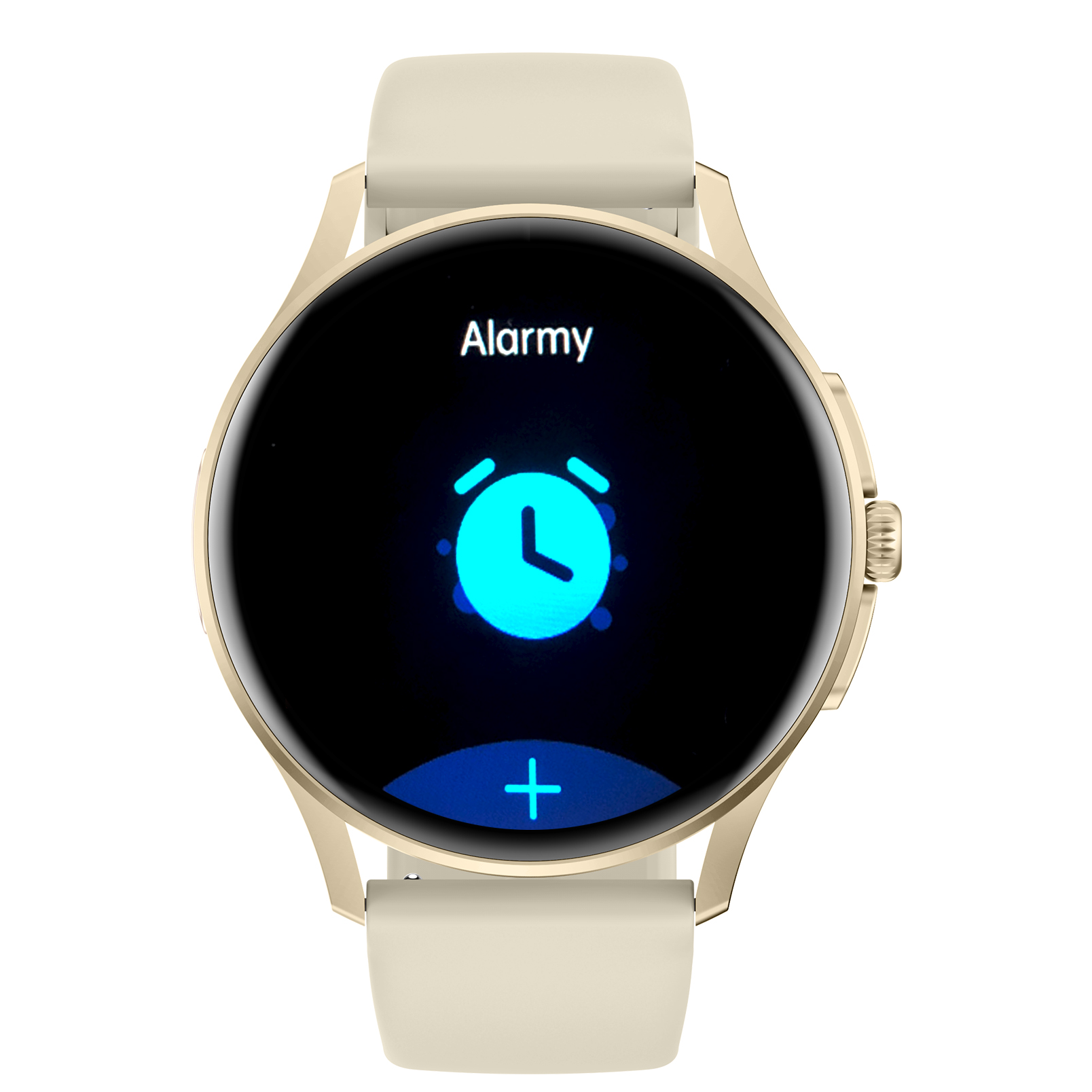 Damski smartwatch Enter Candice na złoty pasku z możliwością ustawienia w zegarku alarmów