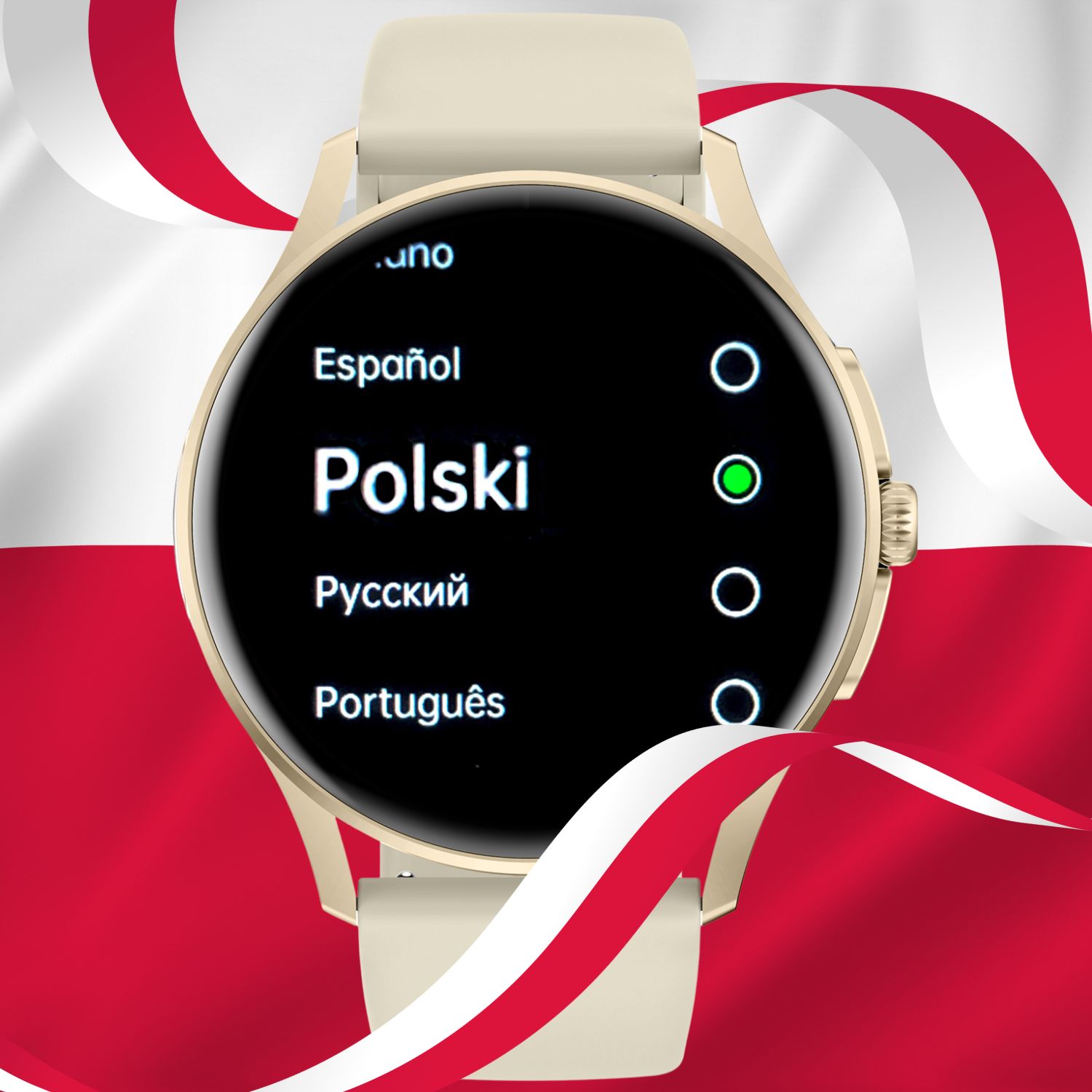 Język polski w damskim smartwatchu Enter Candice