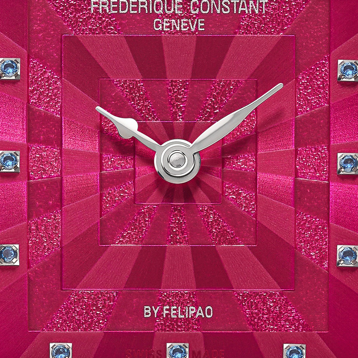 Intensywna tarcza w kolorze fuksji w zegarku Frederique Constant by Felipao