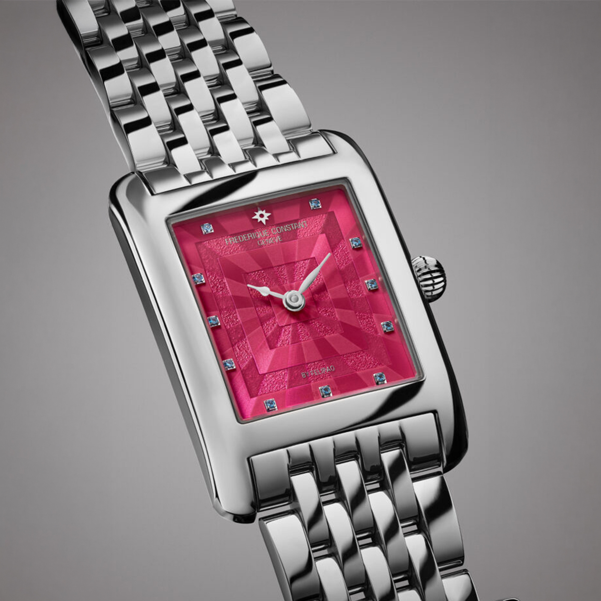 Zegarek Frederique Constant FC-200PI2C6B z siedmiorzędową bransoletą