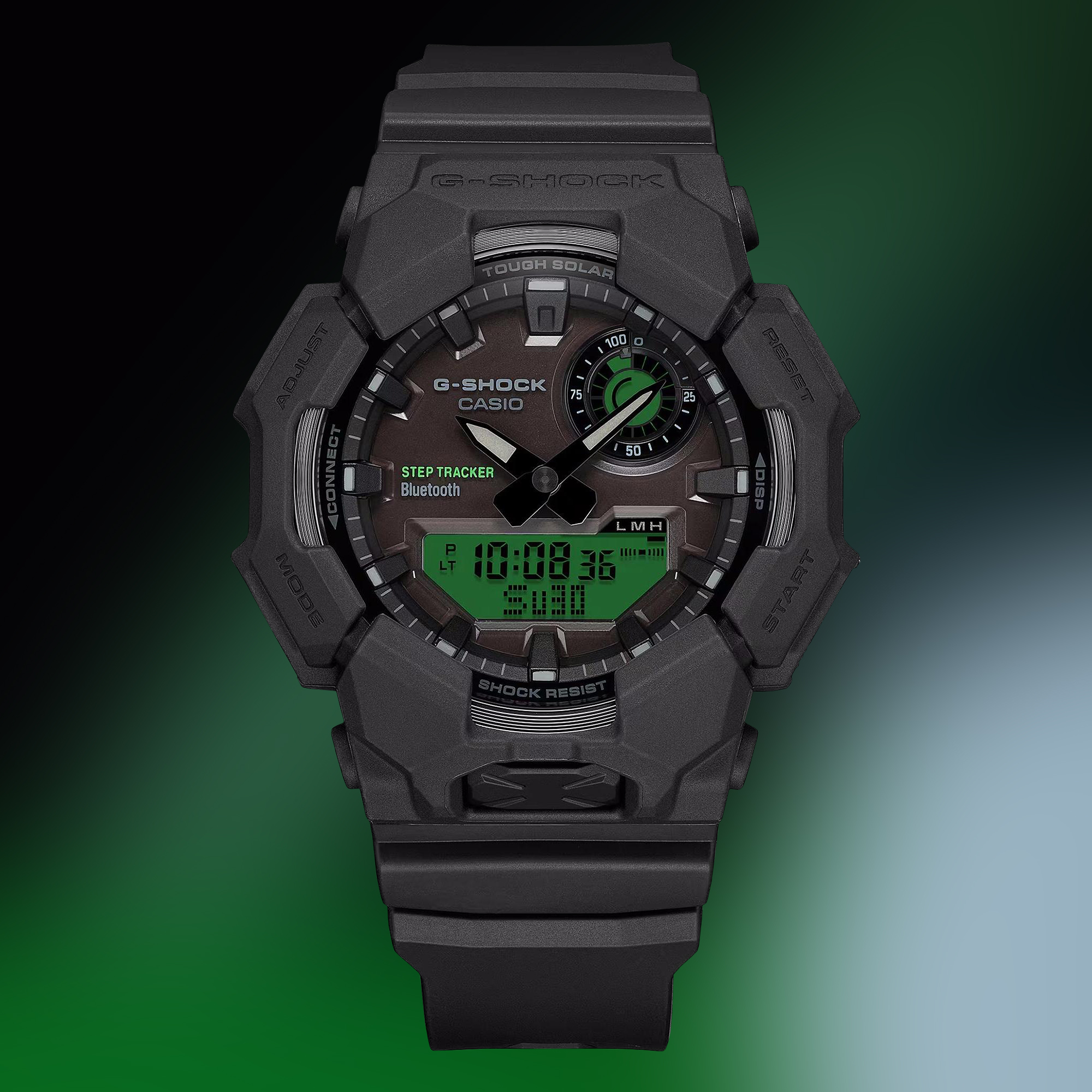 G-SHOCK Casio Black And Electro Green GA-B010BEG-1AER