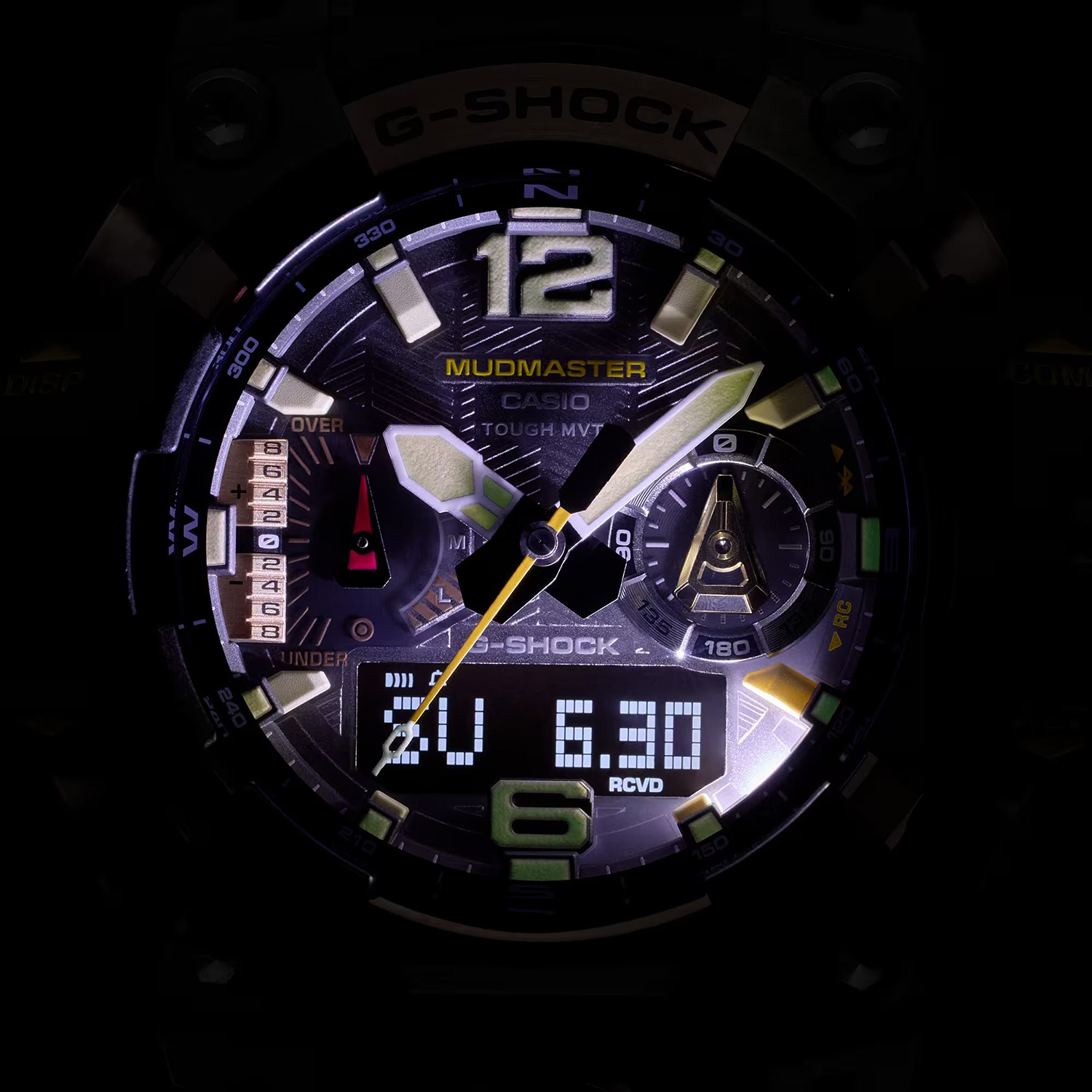 G-SHOCK GWG-B1000-1A4ER zegarek z wielofunkcyjną tarczą Master og G Mudmaster Carbon Core