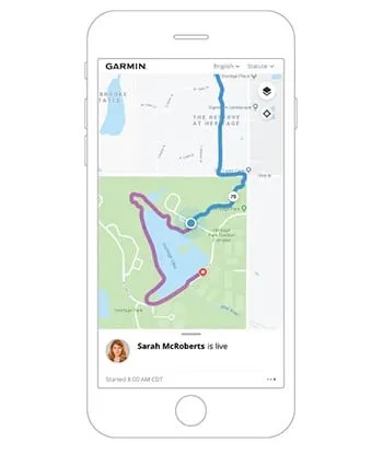 FUNKCJA LIVETRACK dla zegarka Garmin 010-02641-31