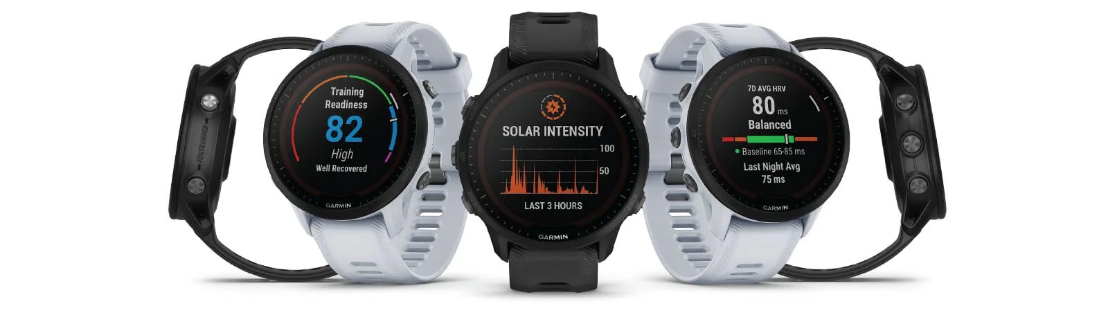Zegarek Garmin Forerunner 955 Solar w kolorze czarnym, idealny do biegania i treningów outdoorowych.