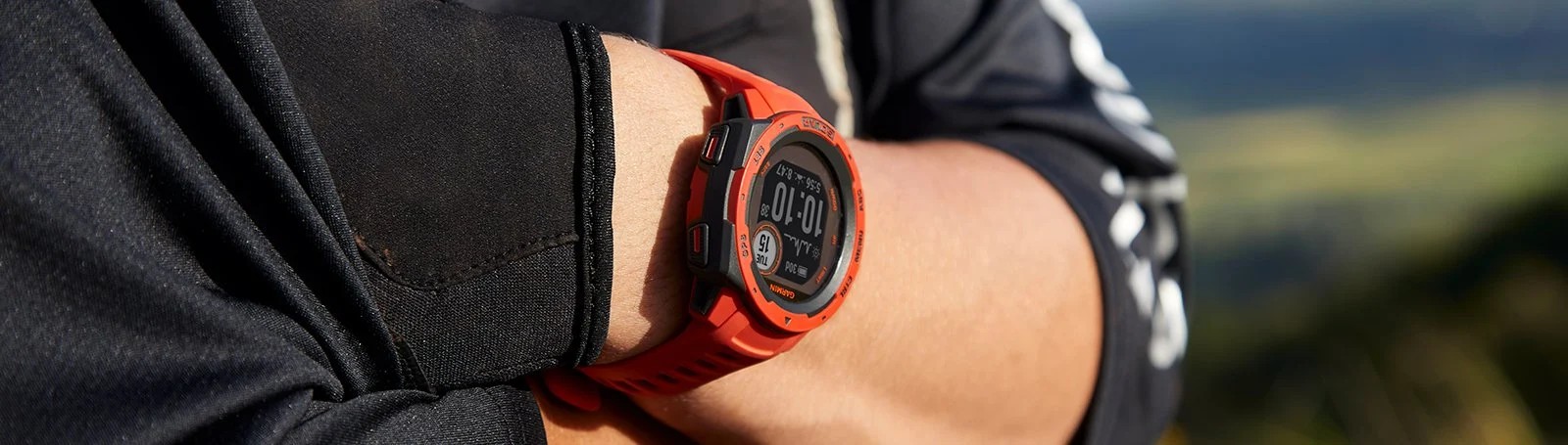 Zegarek Garmin Instinct Standard Edition w kolorze Lakeside Blue, idealny dla aktywnych użytkowników.