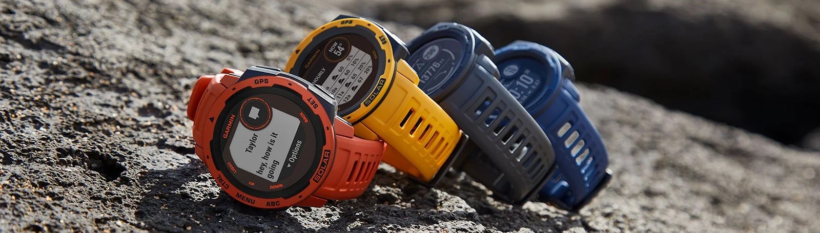 Zegarek Garmin Instinct Standard Edition w kolorze Lakeside Blue, idealny do aktywności outdoorowych.