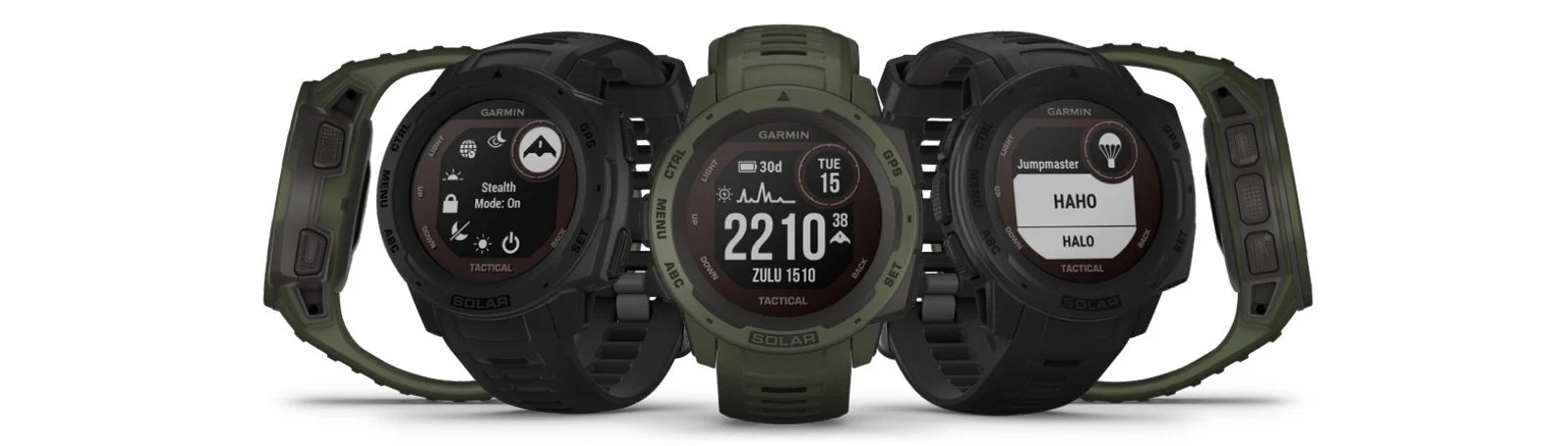 Zegarek Garmin Instinct SOLAR Tactical Edition Black, idealny dla entuzjastów outdooru i sportów ekstremalnych.