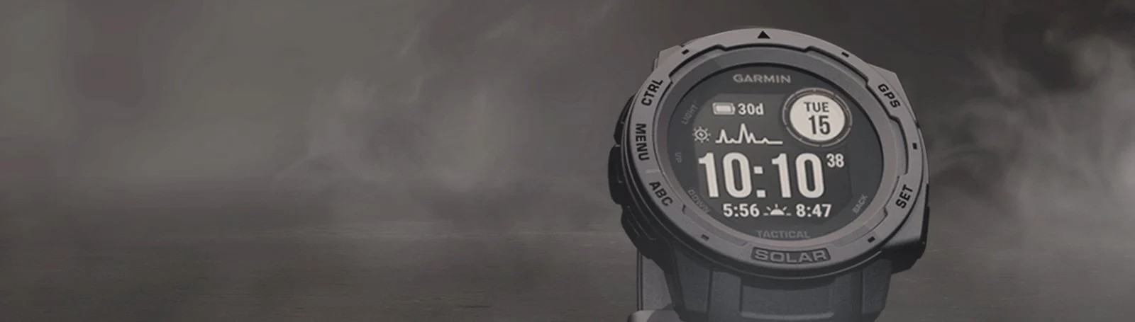 Zegarek Garmin Instinct SOLAR Tactical Edition Black, idealny dla miłośników outdooru i sportów ekstremalnych.